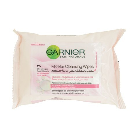 Garnier Skin Active Micellar Cleansing Wipes 25 Counts