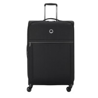 Delsey Brochant 2.0 4 Wheel Soft Casing Large Luggage Trolley 78cm Black