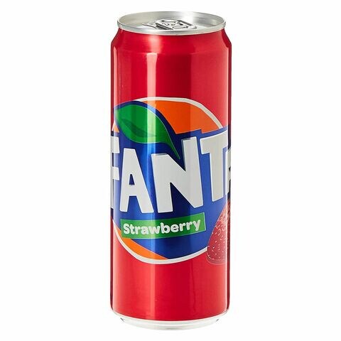Fanta Strawberry Flavoured Carbonated Soft Drink 330ml Pack of 6
