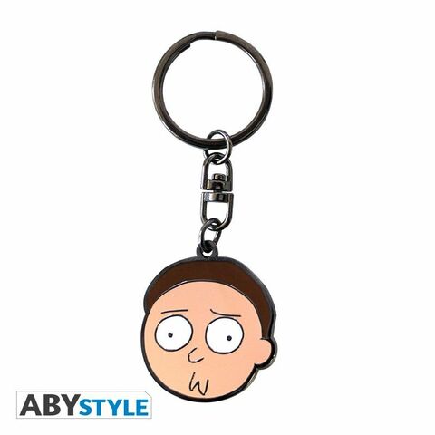 Rick and Morty Morty&#39;s Face Design Adult Swim Licensed Multi-Color High Quality Metal Keychain
