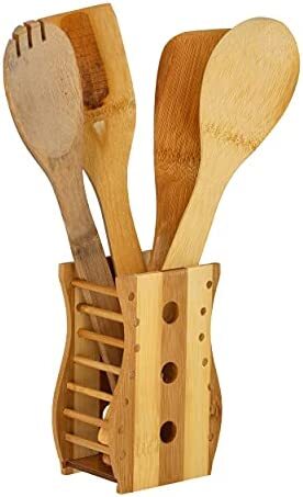 Marrkhor 5Pcs Bamboo Kitchen Tools