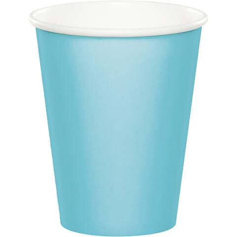 Creative Converting Touch of Color Paper Cups 24-Pieces- 255 g- Pastel Blue