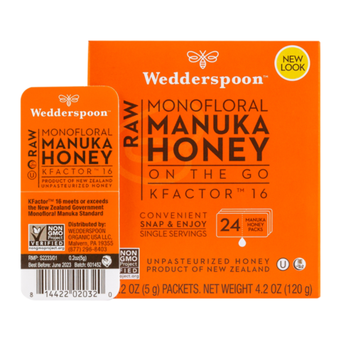 Wedderspoon Raw Monofloral Manuka Honey 120g