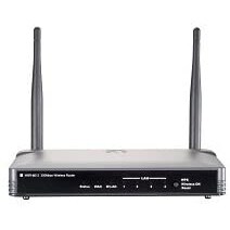 LevelOne WBR-6012 Wireless N 300Mbps Broadband Router with 5dBi Antenna (Black).