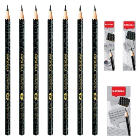 Buy Natraj 3H Sharpened Drawing Pencil With Eraser And Sharpener