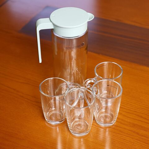 Juice Glass Jug And Cup Set Of 5