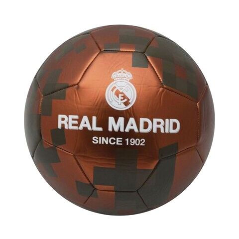Real Madrid Metallic Football Dark Brown Size 5