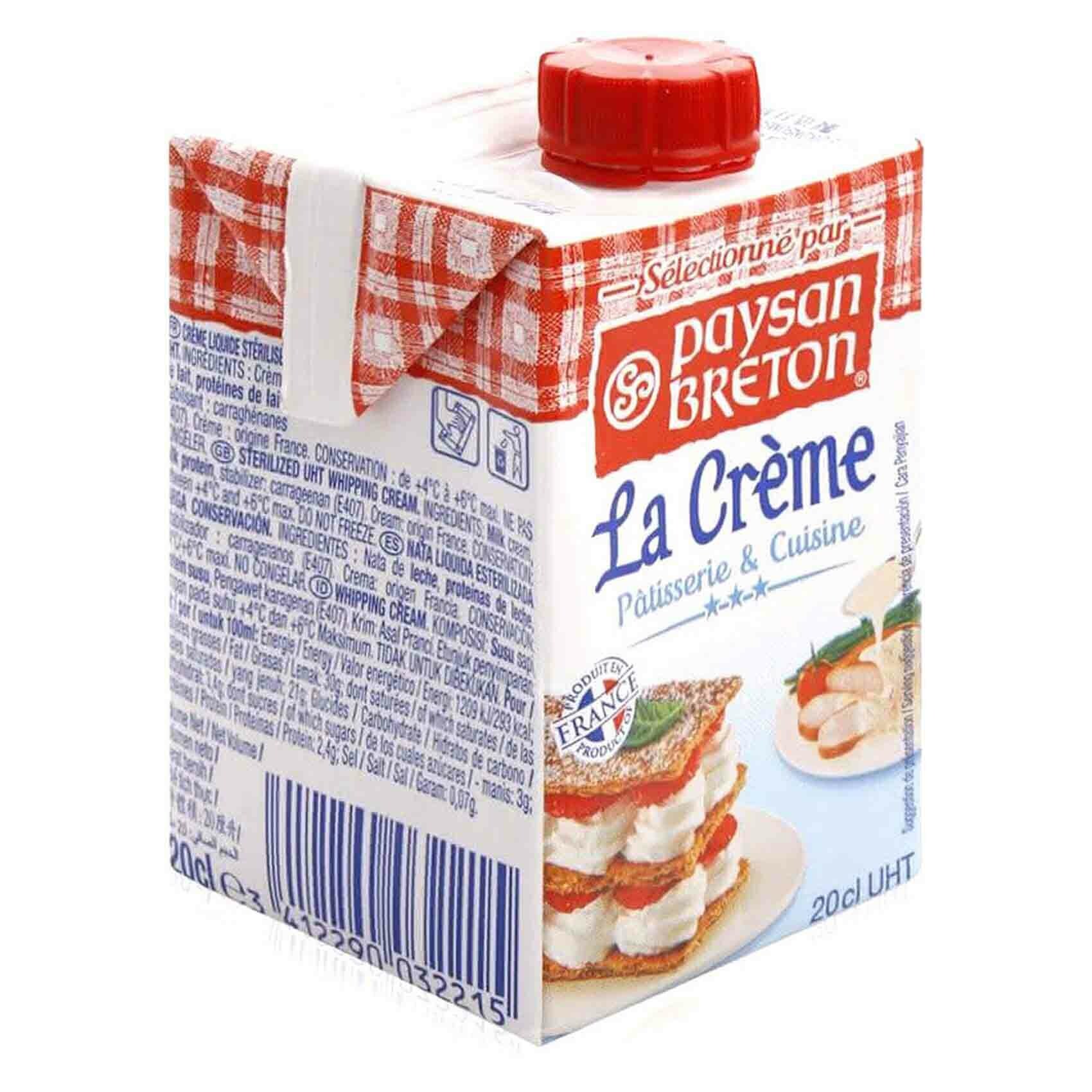 Buy Paysan Breton Whipping Cream 200ml Online Shop Fresh Food On Carrefour Uae