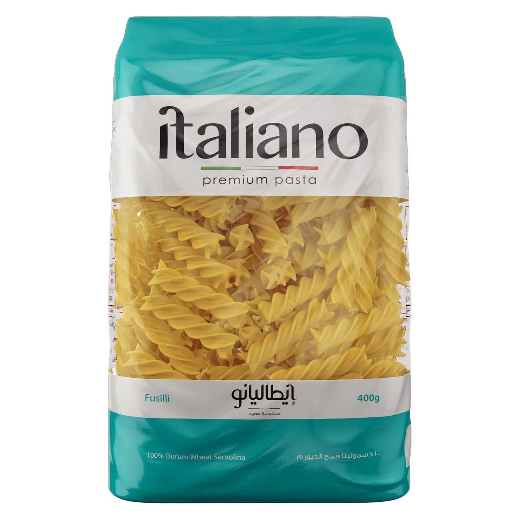Buy Italiano Premium Fusilli Pasta 400 grams Online Shop Food Cupboard on Carrefour Egypt