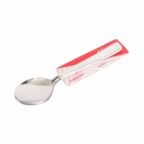 Elegante Pecasso Table Spoon Set Silver 6 PCS