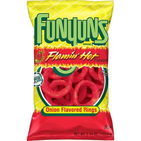 Funyuns Flamin Hot Onion Flavored Rings 163g