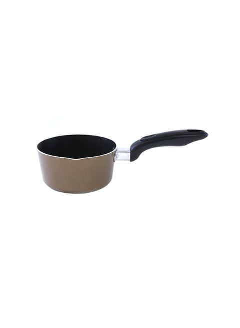ROYALFORD Non-Stick Milk Pan With Handle Black/Beige 14centimeter