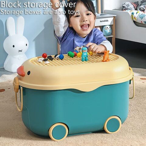 Baby blue best sale toy box