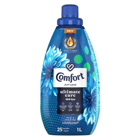 Comfort Ultimate Care Concentrated Fabric Softener Iris &amp; Jasmine 1L