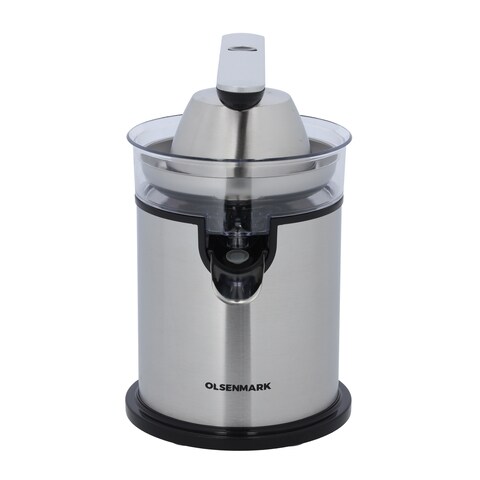 Olsenmark Citrus Juicer, Stainless Steel Cone Cylinder, 300W, OMCJ2487, 2 Cones, Aluminium Die-Casting Handle, Anti Drip Function, Anti-Slip Base, Detachable Parts