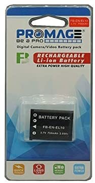 Promage Battery For Nikon Enel10 Compatible With Nikon Video/Digital Camera S200/S500