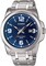 Casio - Watch For Men MTP-1314D-2A Enticer Series Silver Band Blue Dial With Date Dress
