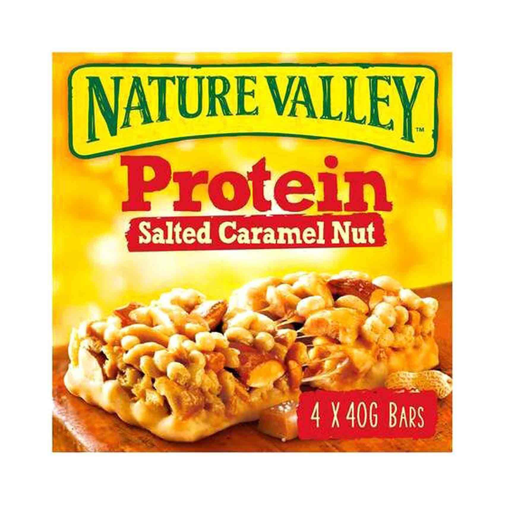 Buy Nature Valley Salted Caramel Nut Protein Bar 40g x4 Online - Shop