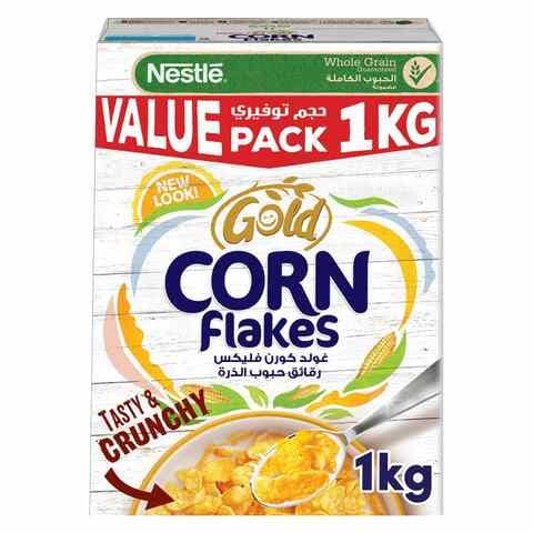 Buy Nestle Gold Corn Flakes Breakfast Cereal 1kg in UAE