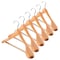 6 Pack ZOBER High-Grade Wide Shoulder Wooden Hangers (Natural Wood)