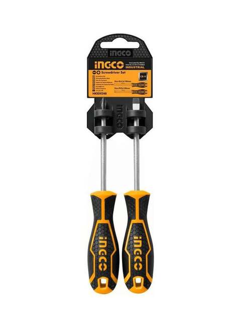 Ingco Set Screwdriver Hksd0248, Orange