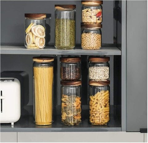 Pantry store glass containers