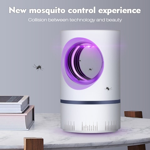 Generic-LED Electric Mosquito Killer Lamp Indoor Outdoor Insect Trap No Noise No Radiation USB Power Supply, Suction Fan,Photocatalytic UV Light