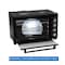 Nobel 45 Litres Electric Oven with 2 Hot Plate and 4 Knob Control, Rotisserie Convection Fan &amp; Inner Lamp, Dual Hot Plate on Top (Single Hot Plate Can Be Used If The Oven Is On) NEO50HP Black