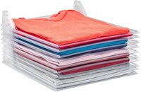 Generic Tee Shirt Organizer Clothing Dividers - 10 Pack Stackable T Shirt, Document Organizer, Clothes Storage Travel Holders Organizers For Closet Organization -Pull Out Tshirts Without Messing