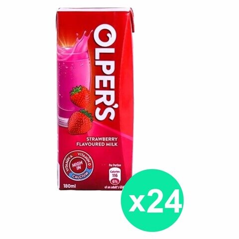 Olper&#39;s Strawberry Flavoured Milk 180 ml (Pack of 24)