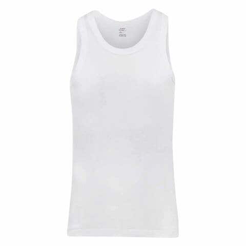 Buy Lux Classic Vest Medium 3 Pieces White Online - Carrefour Kenya