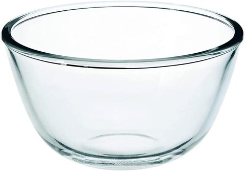 Royalford Glass Mixing Bowl RF11231, 500ml Transparent Mixing And Serving Bowl Suitable For Snacks, Salads, Noodles, Cereals Microwave And Freezer Friendly, Multicolor