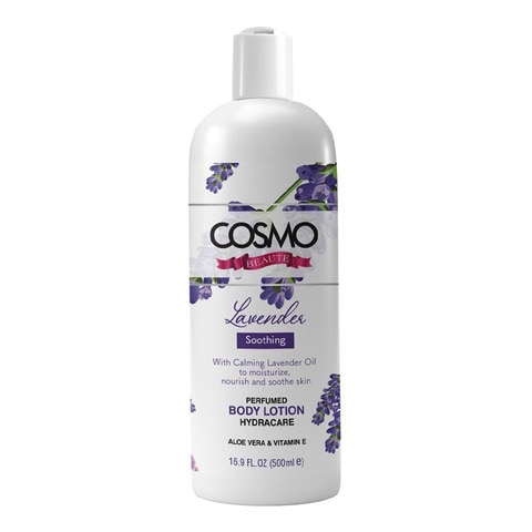 Buy Cosmo Beaute Lavender Soothing Perfumed Body Lotion White 500ml in UAE
