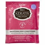 Buy Hask Keratin Protein Smoothing Deep Conditioner Pink 50g in UAE
