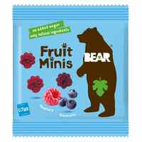 Bear Paws Raspberry And Blueberry Pure Fruit Snacks 20g