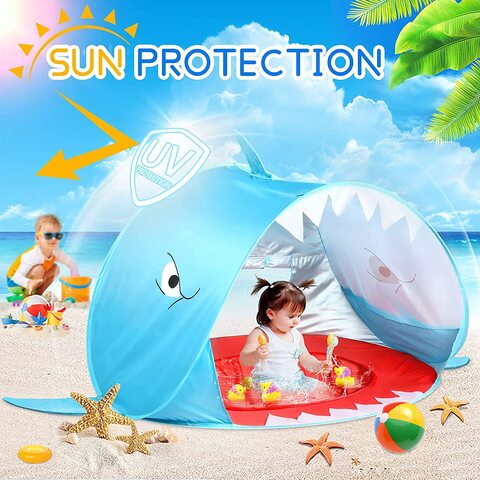 Beach sun shop tent for baby