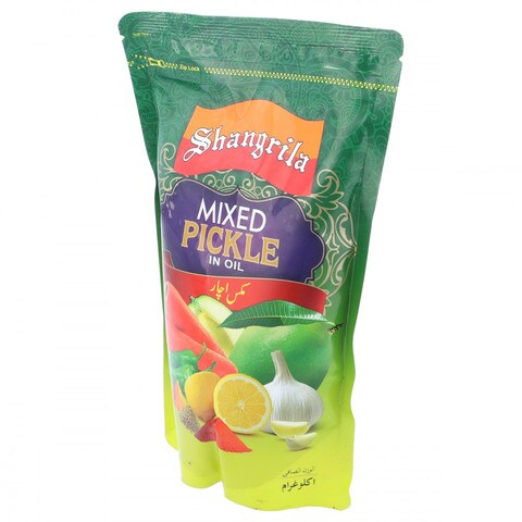 Shangrila Mixed Pickle In Oil Plastic Pouch 1 kg