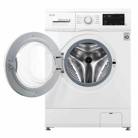 LG Washer Machine Front Load FH2J3QNP0 7 KG 1200 Rpm White