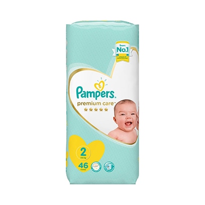 Pampers Premium Care Diapers Mini Size 2 3-8kg 46 Count