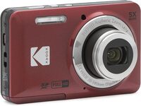 KODAK PIXPRO Friendly Zoom FZ55 RD 16MP Digital Camera With 5X Optical Zoom 28mm Wide Angle And 2.7&quot; LCD Screen Red