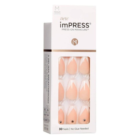 Kiss imPRESS Press-On Manicure Nails So French KIMM04C