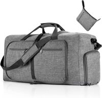 Coolbaby Travel Duffle Bag, 115L Foldable Travel Duffel Bag With Shoes Compartment Overnight Bag For Men Women Waterproof &amp; Tear Resistant, Grey