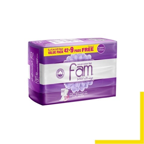 Fam Trifold Sanitary Pads 51&#39;s