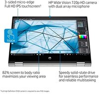 HP 2021 Latest Pavilion 14 Convertible Laptop 14&rdquo; FHD 250Nits Touch Display Core i5-1135G7 Upto 4.2GHZ 32GB 1TB SSD Intel Iris Xe Graphics Fingerprint Reader Eng Keyboard Win11, Silver