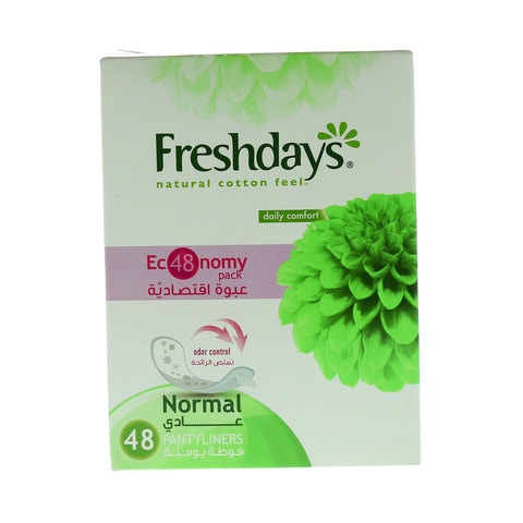 Freshdays Natural Cotton Feel Normal 48 Pads