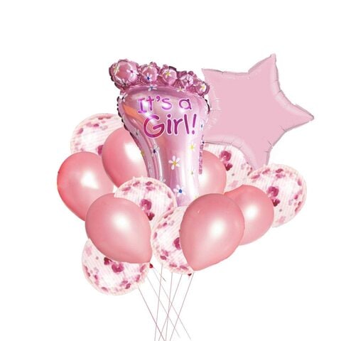 Baby shower balloon ideas for best sale a girl