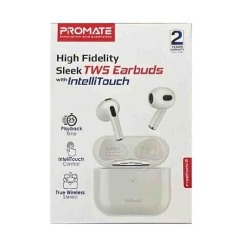 Promate Freepods-2 High Fidelity Sleek TWS Earbuds With Intellitouch ...