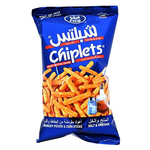 Fico Chiplets Salt And Vinegar Crunchy Potato And Corn Sticks 27g