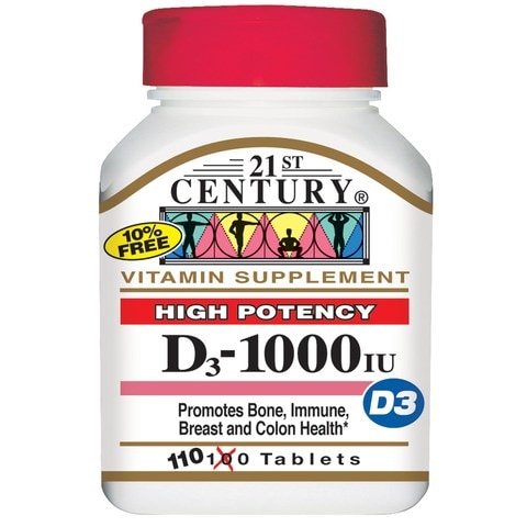 21st Century Vitamin D 1000 I.U Tablets 110 count