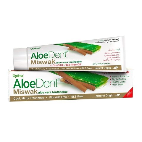 Buy Aloedent miswak aloe vera toothpaste 100 ml in Saudi Arabia